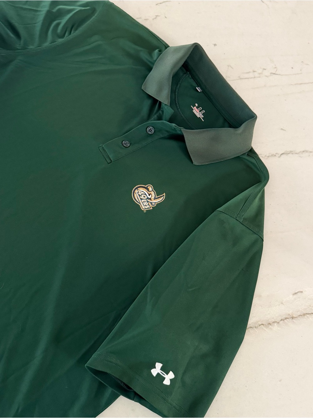 Under Armour UNC Charlotte 49ers Green Polo Shirt Mens Size XL